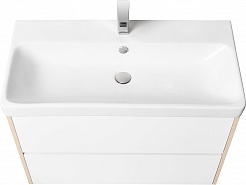 Акватон Мебель для ванной Сканди 90 дуб верона, белая – фотография-3